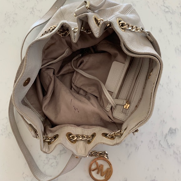 White Leather Michael Kors Crossbody Bag - Picture 8 of 8